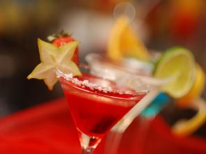 Strawberry margarita Cocktails met alcohol